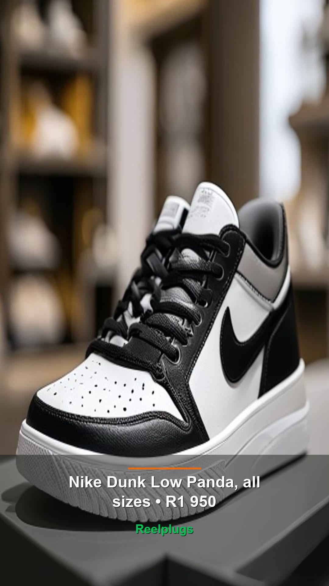 Nike Dunk Low Panda, all sizes — R1 950