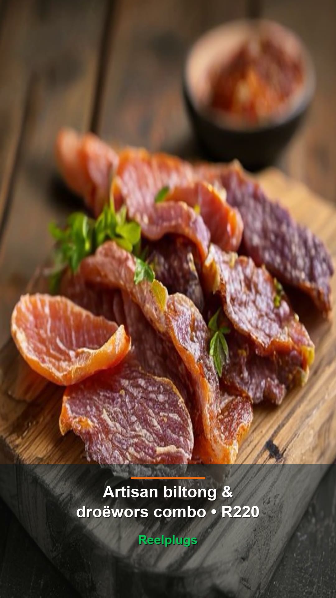 Artisan biltong & droëwors combo — R220