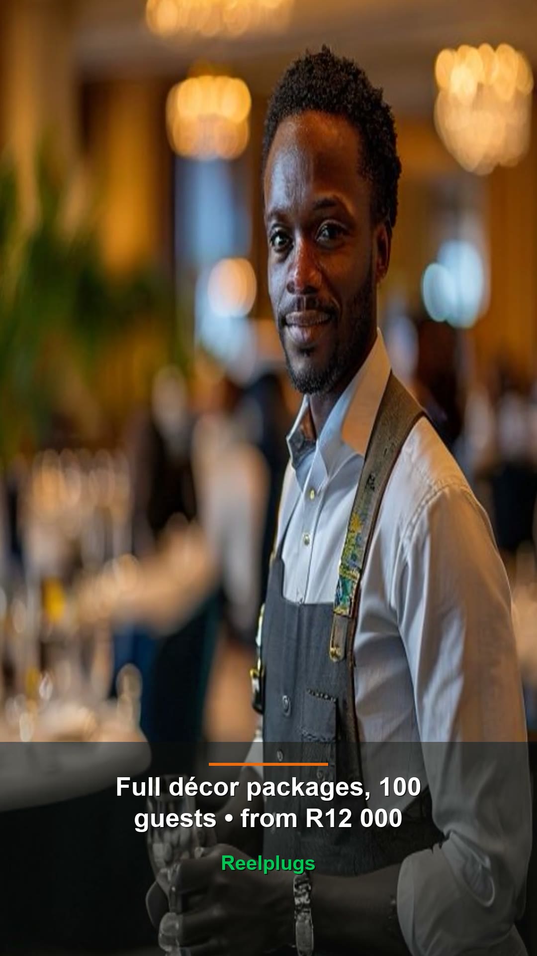 Full décor packages, 100 guests — from R12 000
