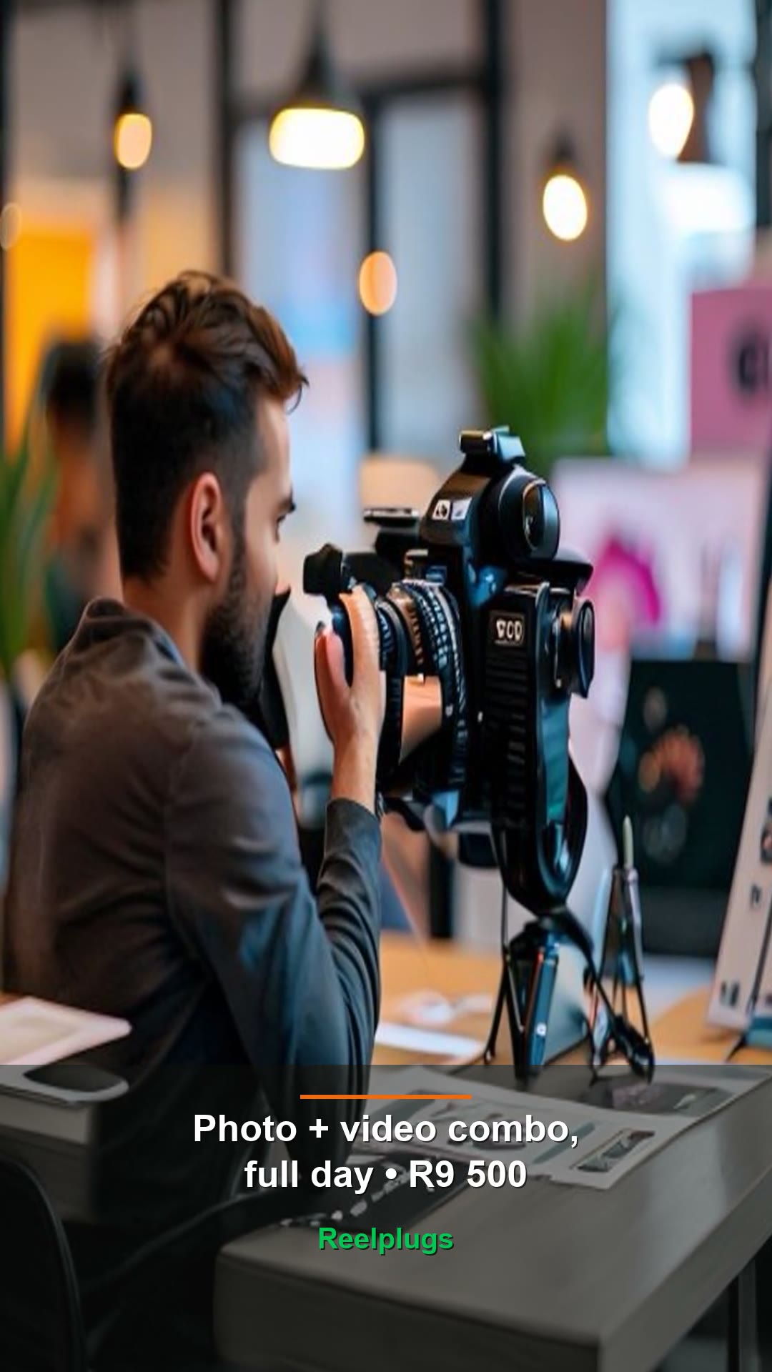 Photo + video combo, full day — R9 500