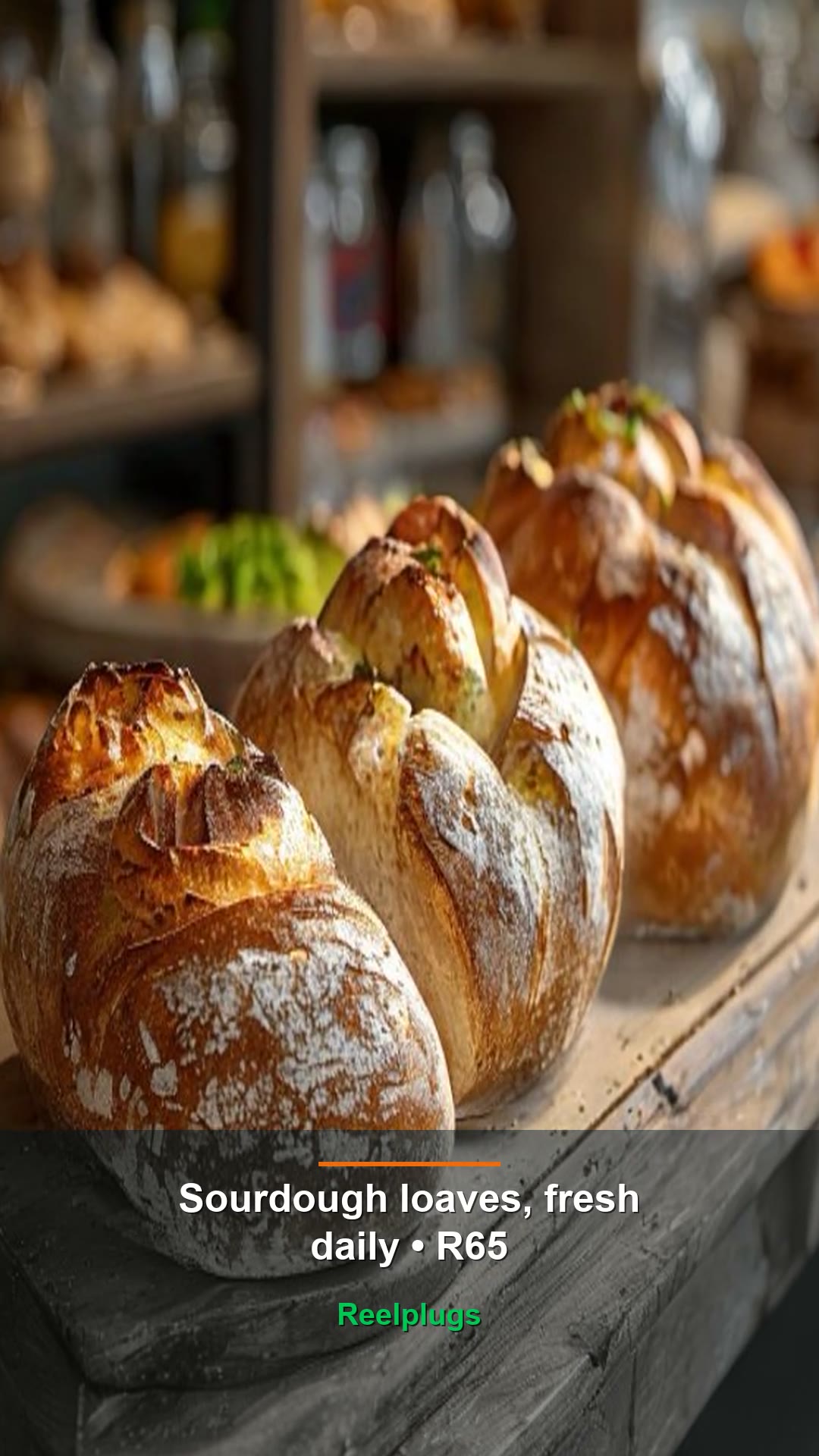 Sourdough loaves, fresh daily — R65