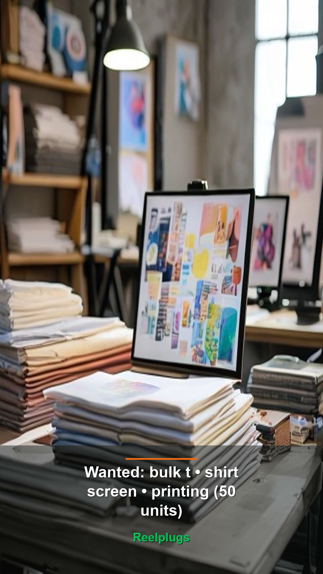 Bulk t-shirt screen-printing (50 units)