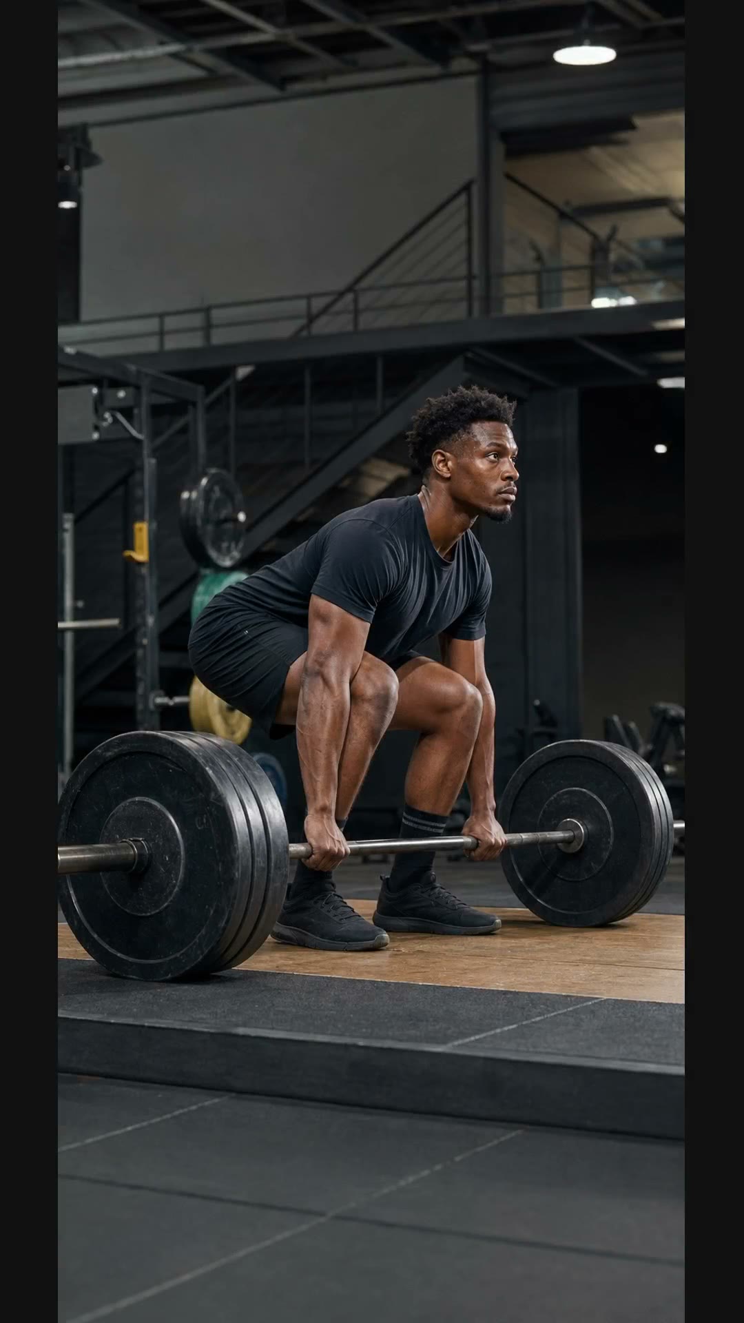 Deadlift setup check from Braamfontein: brace, wedge, push the floor. Book a 45 min form tune-up.