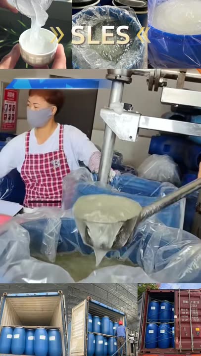 Overseas customers visit our SLES factory! High transparency & low odor SLES raw materials, factory direct supply, welcome to inspect our production line. #SLES #chemicalfactory #detergent #china #soap