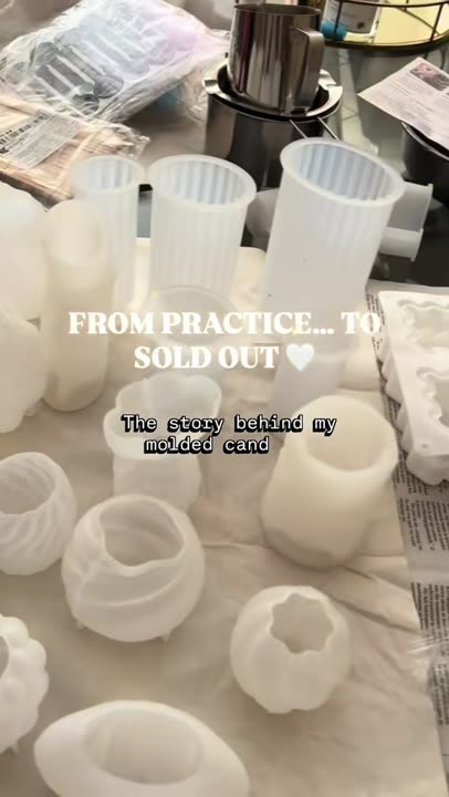 I WAS QUIET… BECAUSE YOU KEPT ME BUSY 🤍 The story behind my sold-out molded candles #FragranceBusiness #candleoftiktok #candlemaking #moldedcandles #LKKFragrances