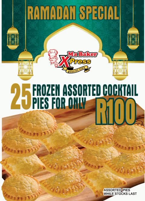 Mini pies samosas frozen South Africa Durban Ladysmith flavours