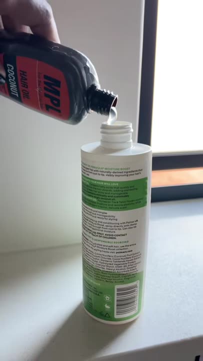 MPL + oil + water daily hair growth mixture for whole family.