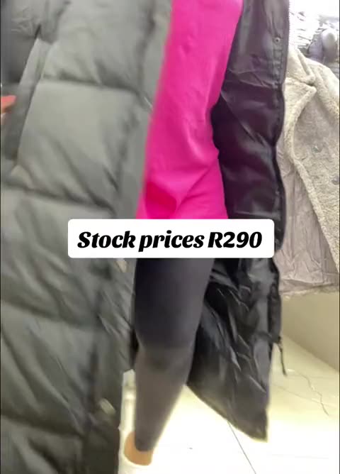 Zara/H&M winter jackets R290 stock price. 698k views, clothing runner enquiries.